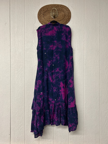 Crepe Sari Summer Dahlia Duster 0726 003
