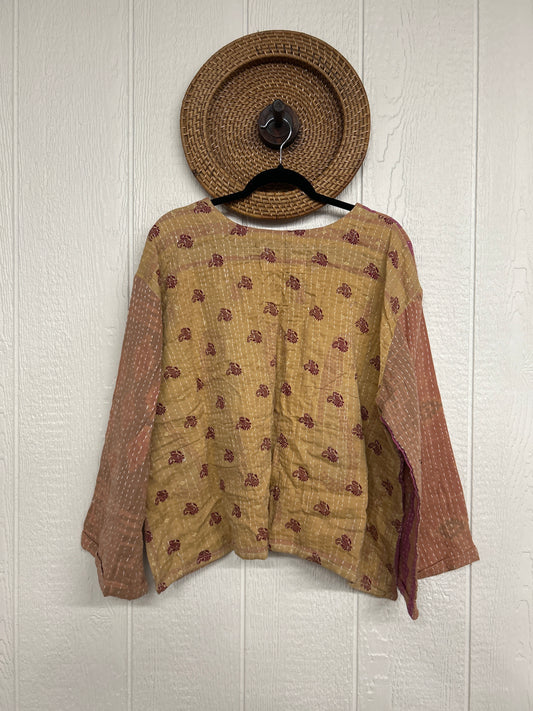 Pareo Kantha Wanderer Pocket Crop Top 0226 027