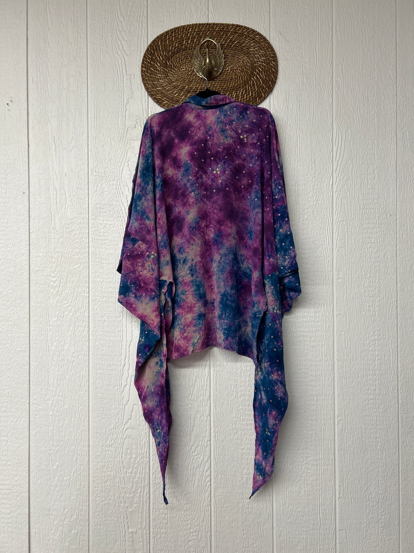 Crepe Sari Summer Nirvana Button Down 0626 037
