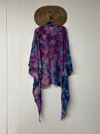 Crepe Sari Summer Nirvana Button Down 0626 037