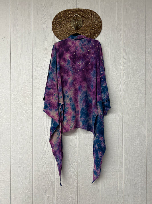 Crepe Sari Summer Nirvana Button Down 0626 037
