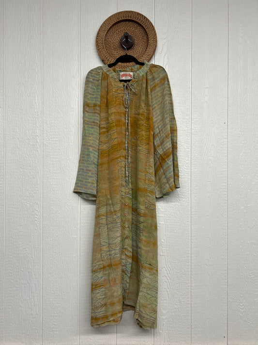 Crepe Sari Woodstock Duster Dress 0226 164