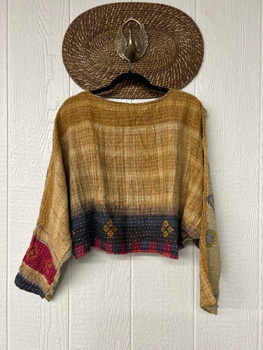 Pareo Kantha In Bloom Cropped Pullover 0326 226