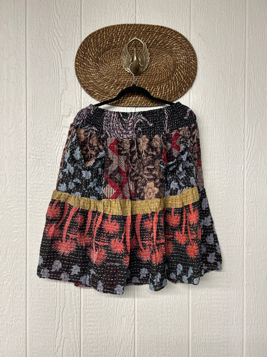 Pareo Kantha Meadow Skirt 0826 261