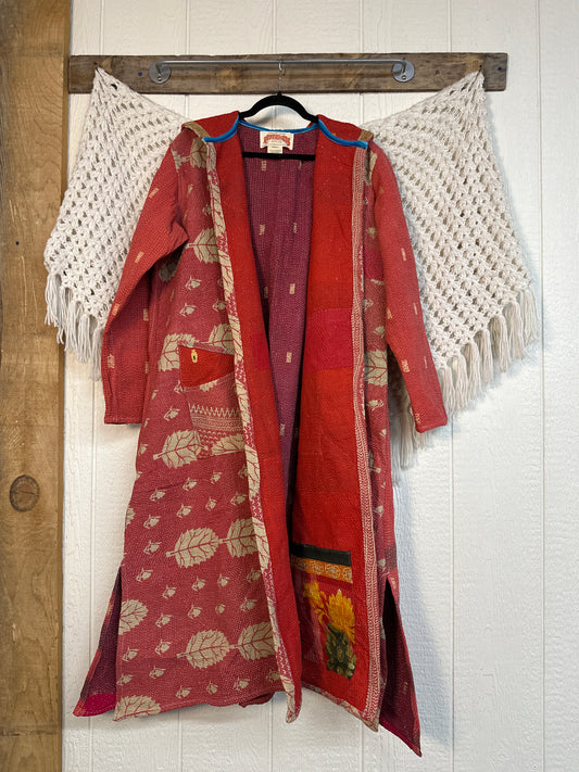 Fine Kantha Rising Sun Coat 1125 239