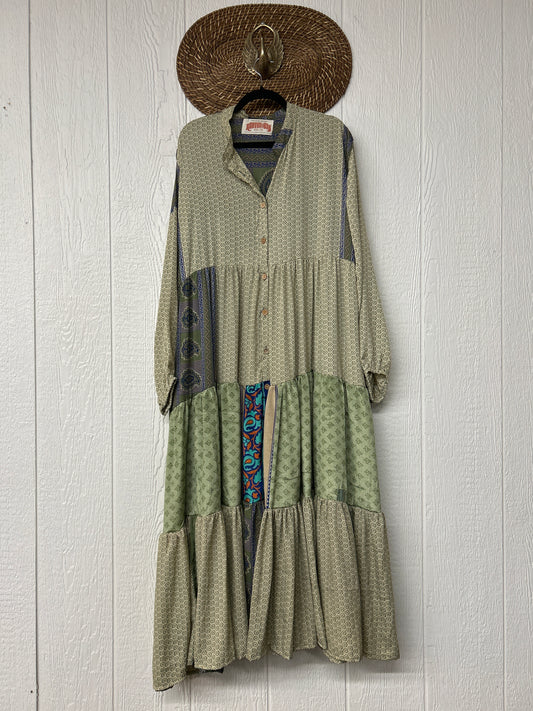 Rasgulla Sari Luminous Maxi Dress 0226 055