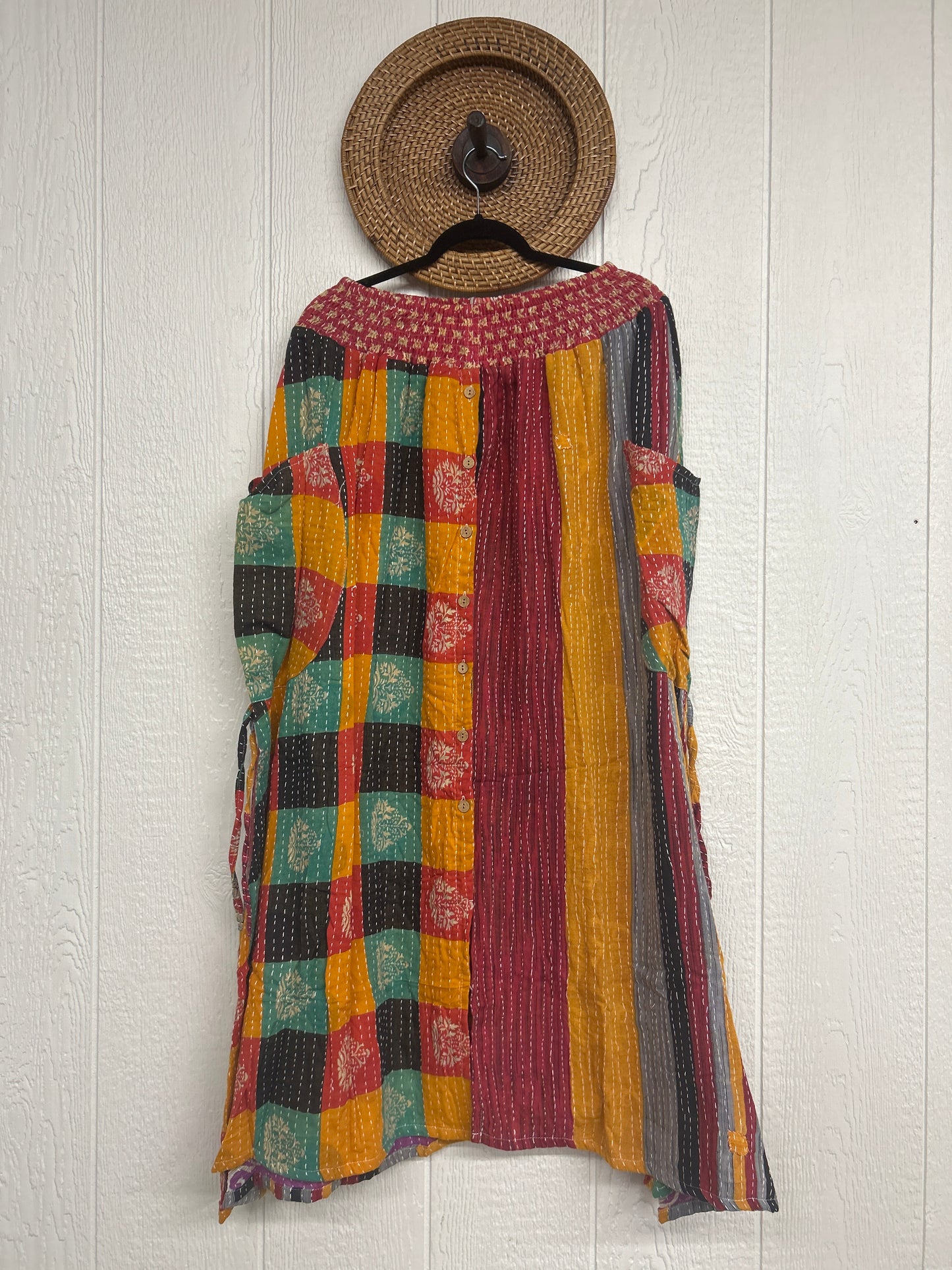 Pareo Kantha Butterfly Cargo Skirt 0426 272