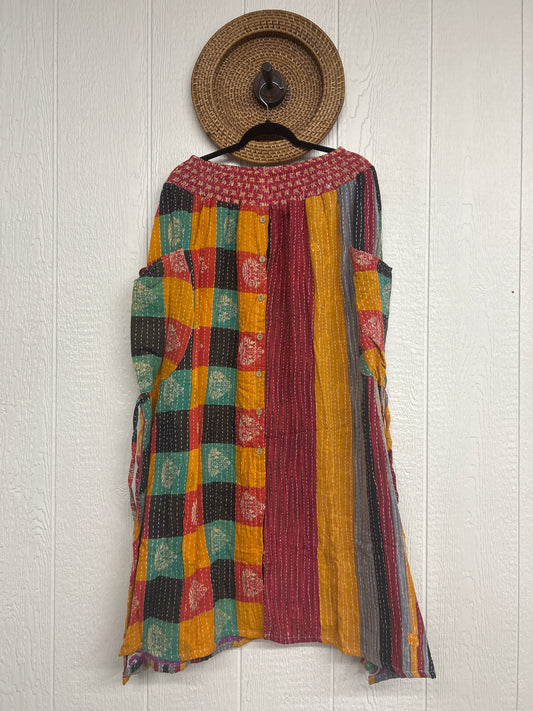 Pareo Kantha Butterfly Cargo Skirt 0426 272
