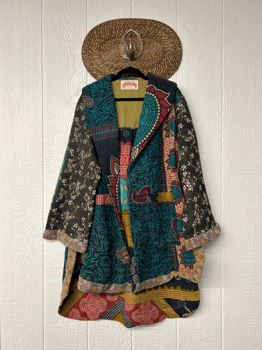 Fine Kantha Drifter Coat 1026 090