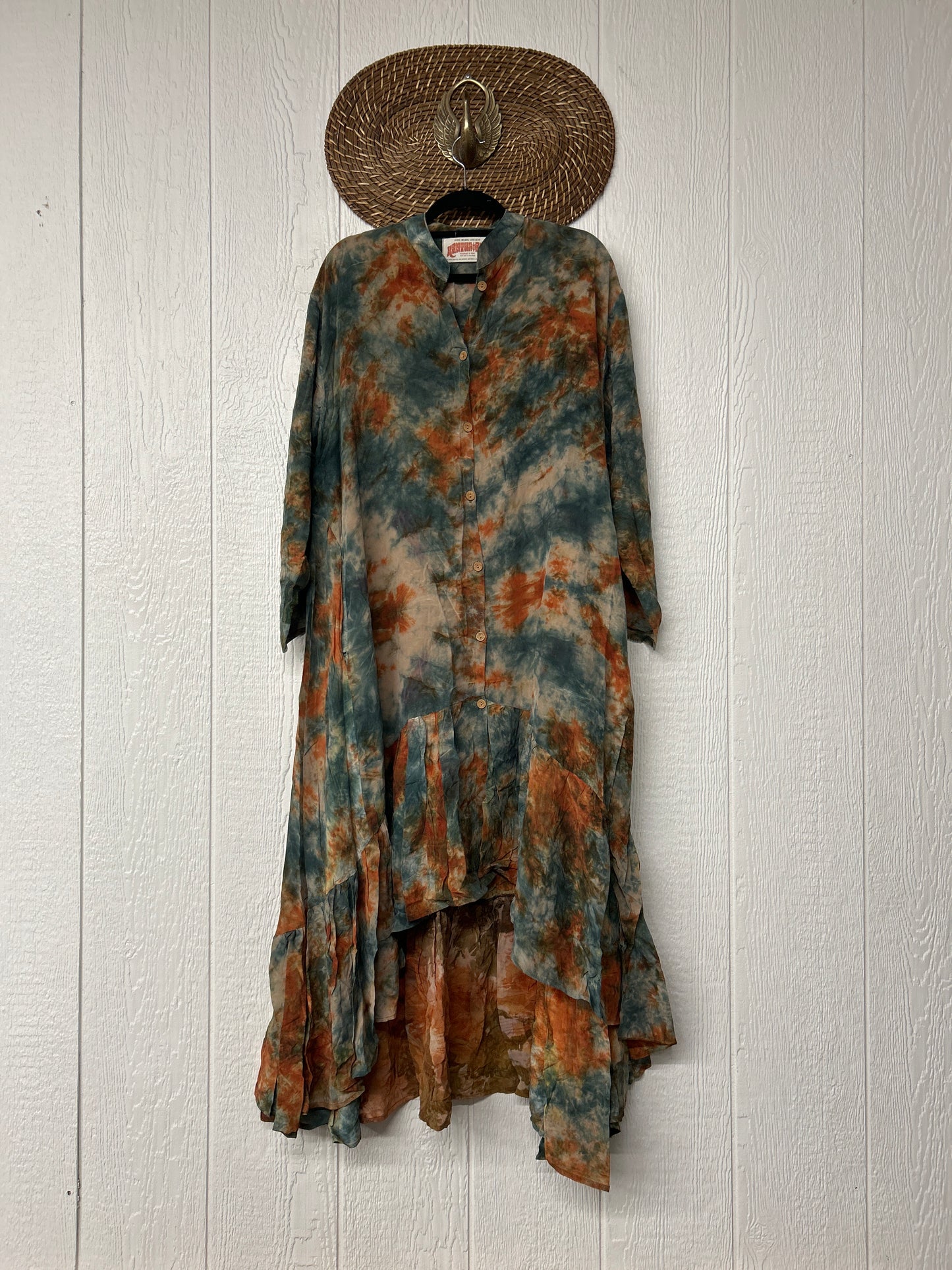 Crepe Sari Dahlia Duster Dress 0326 182