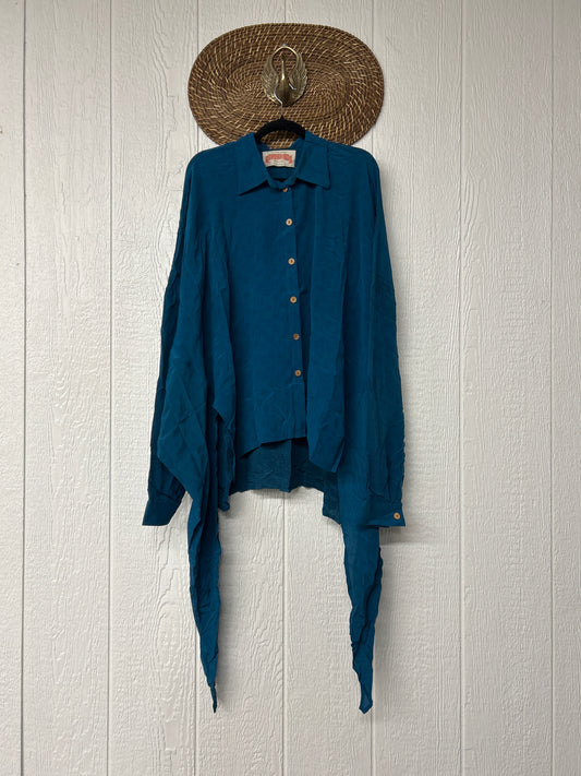 Crepe Sari Nirvana Button Down 1125 067