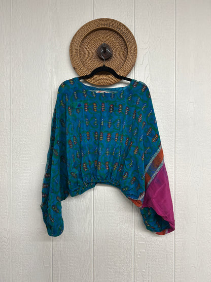 Crepe Sari Luna Crop Top 0126 028