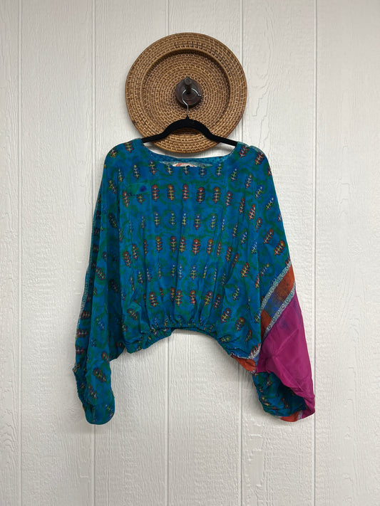 Crepe Sari Luna Crop Top 0126 028