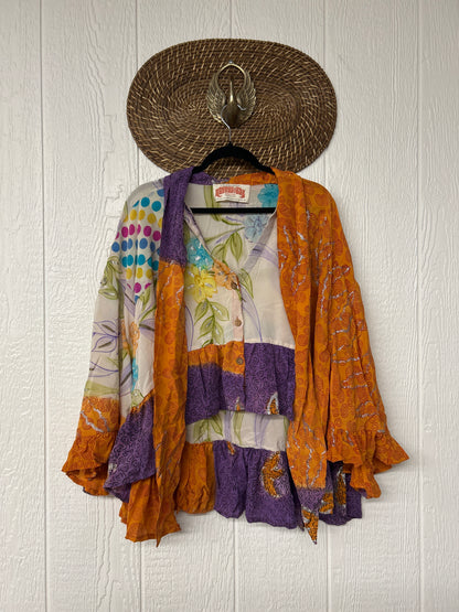 Crepe Sari Wild Rose Top 1225 178