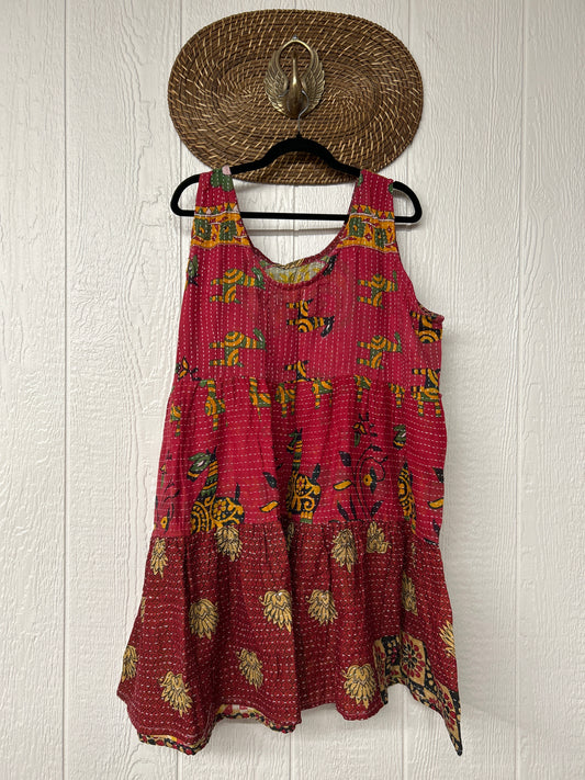 Kantha Meadow Mini Dress 0625 021