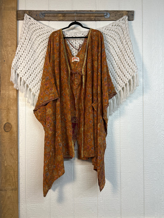 Crepe Sari Orchid Kimono 0626 226