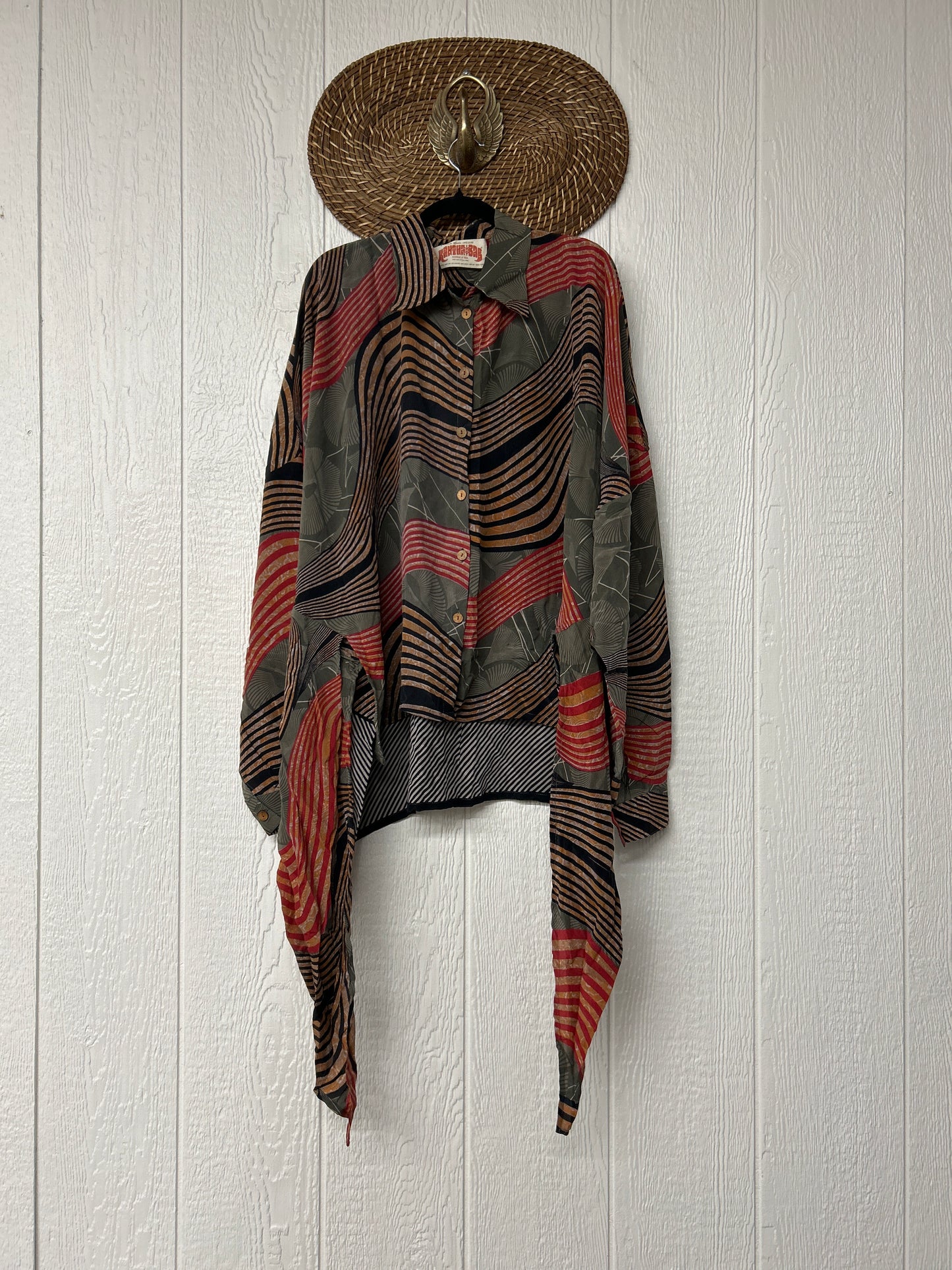 Crepe Sari Nirvana Button Down 1125 076