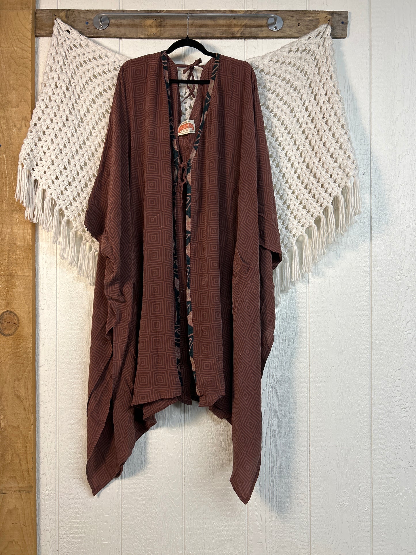 Crepe Sari Orchid Kimono 0626 208
