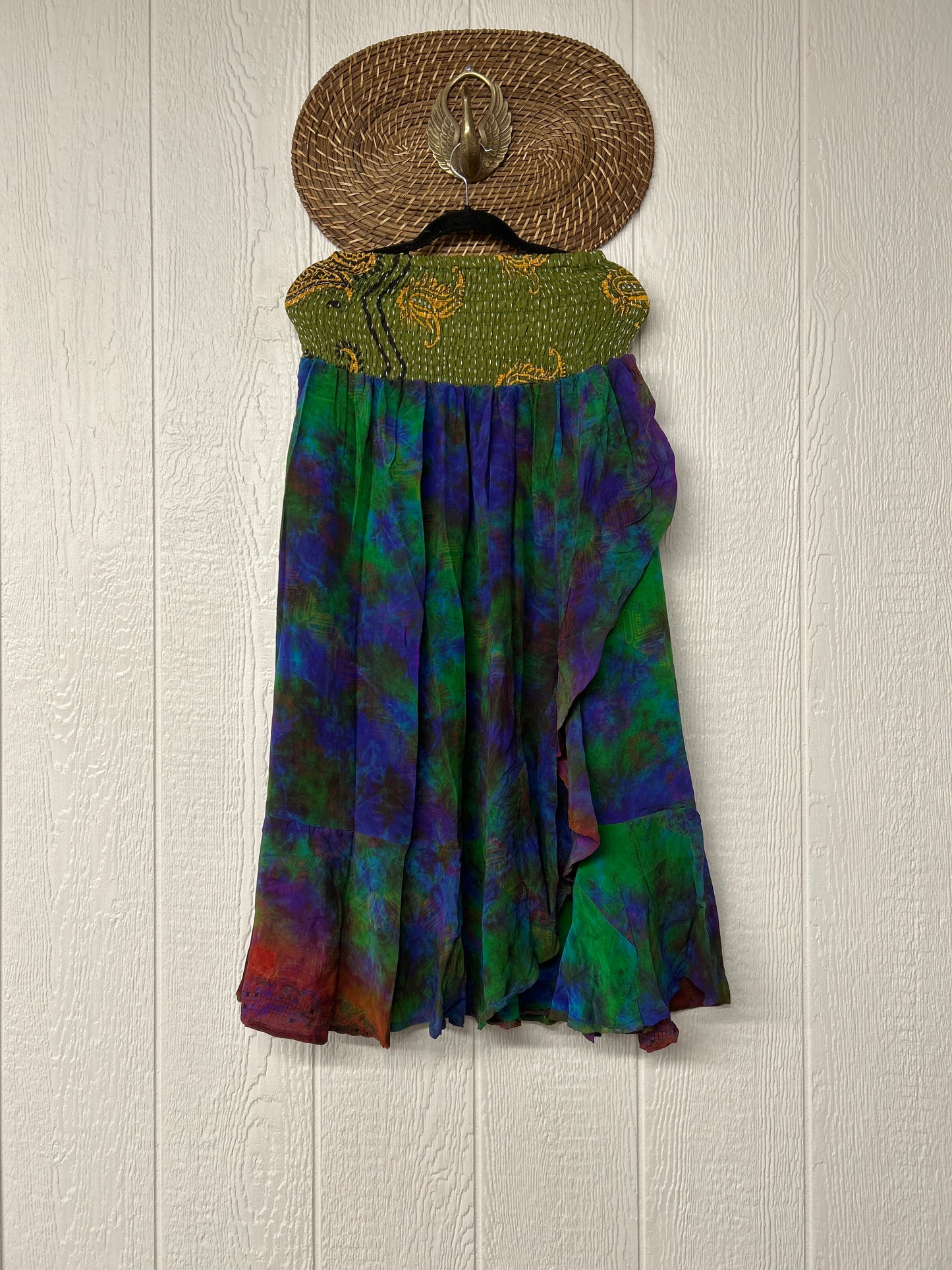 RETAIL Crepe Sari Inner Peace Wrap Skirt 0626 108
