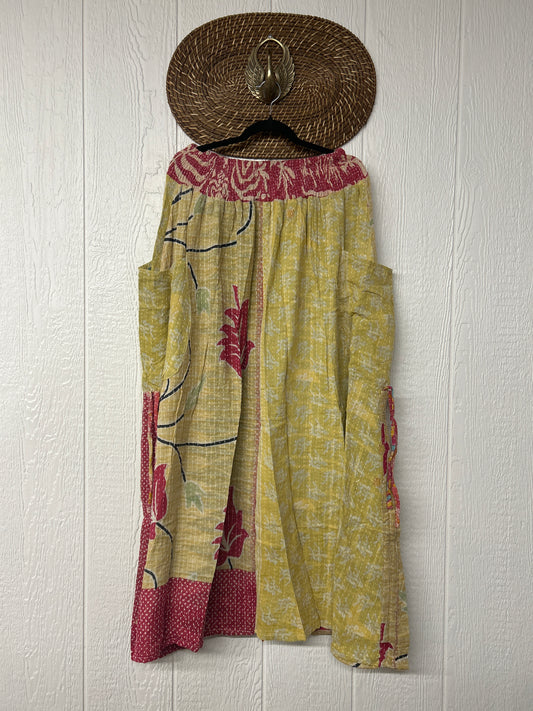 Pareo Kantha Butterfly Cargo Skirt 0426 014