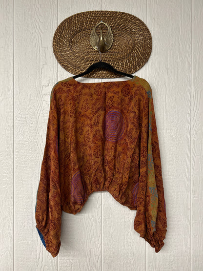 Crepe Sari Luna Crop Top 0526 018