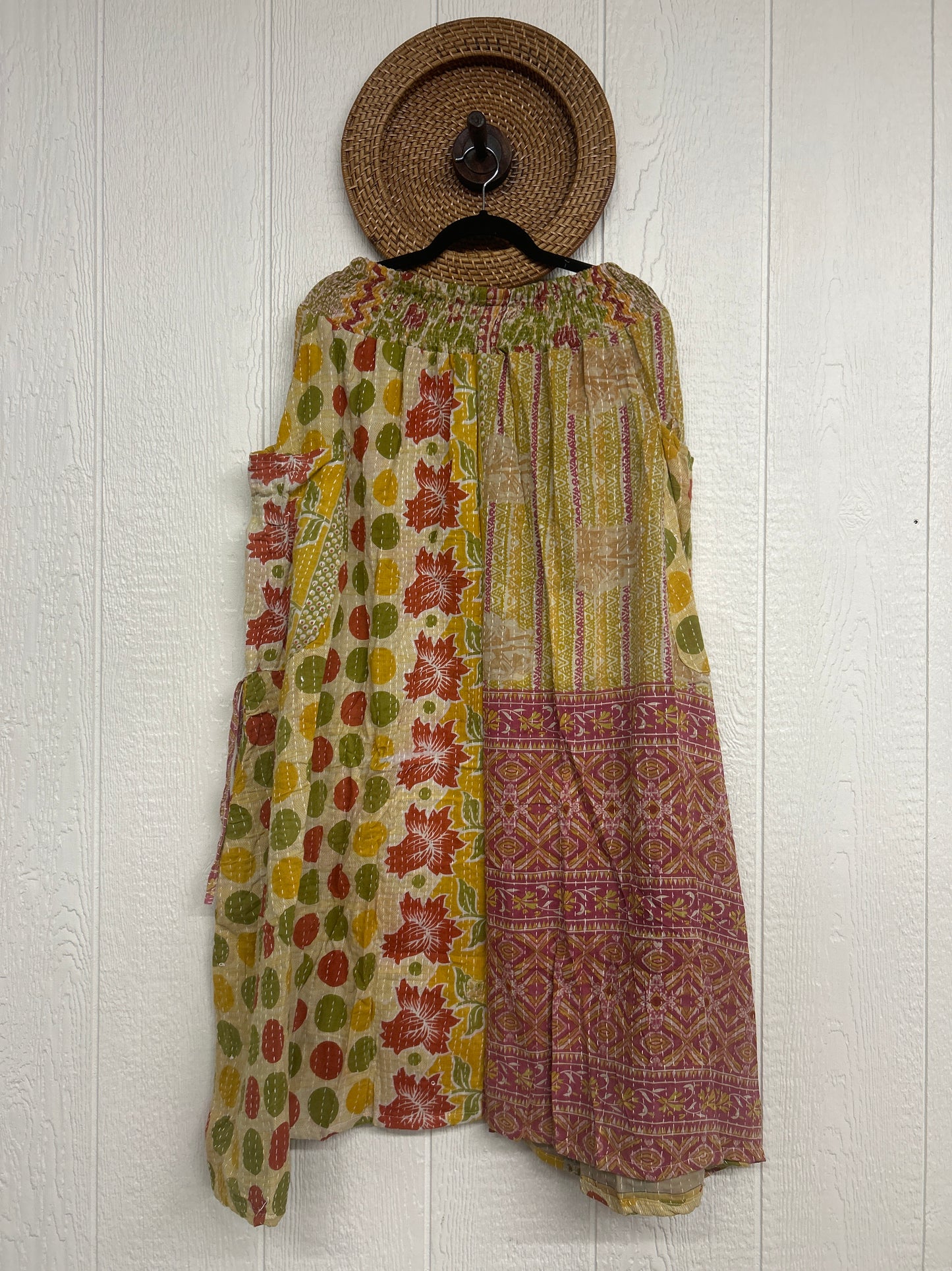 Pareo Kantha Butterfly Cargo Skirt 0426 262