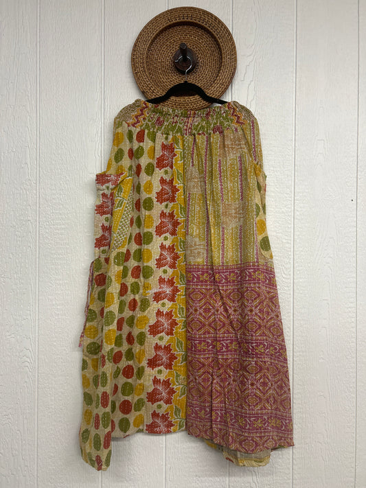 Pareo Kantha Butterfly Cargo Skirt 0426 262