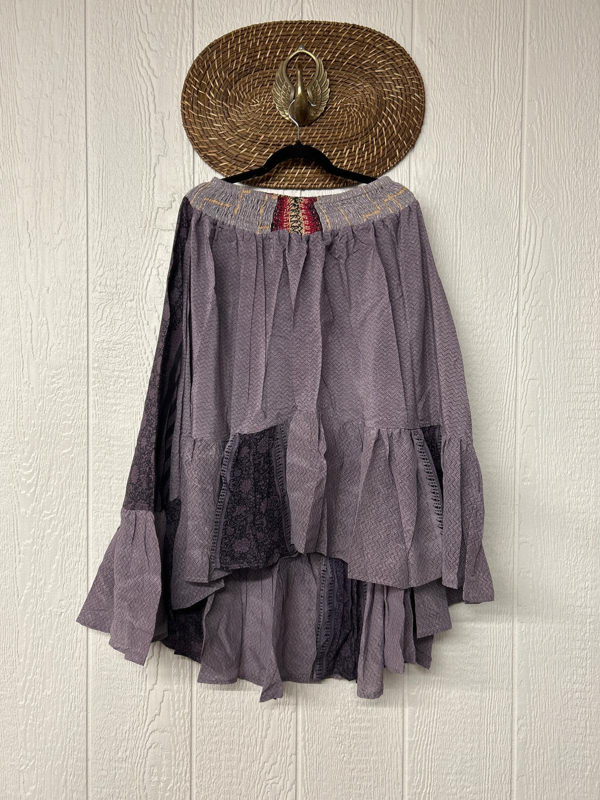 Crepe Sari Dahlia Skirt 1026 096
