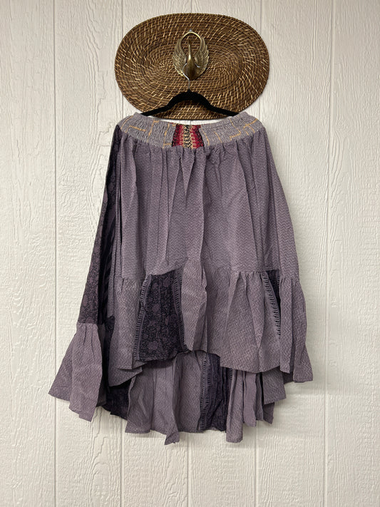 Crepe Sari Dahlia Skirt 1026 096
