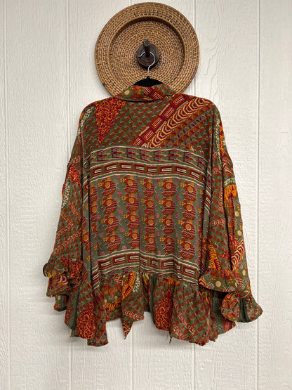 Crepe Sari Wild Rose Top 1225 133