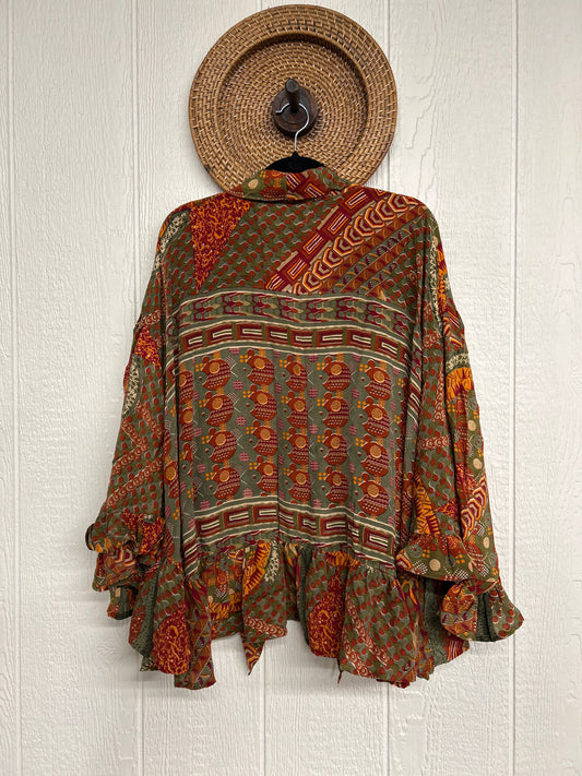 Crepe Sari Wild Rose Top 1225 133