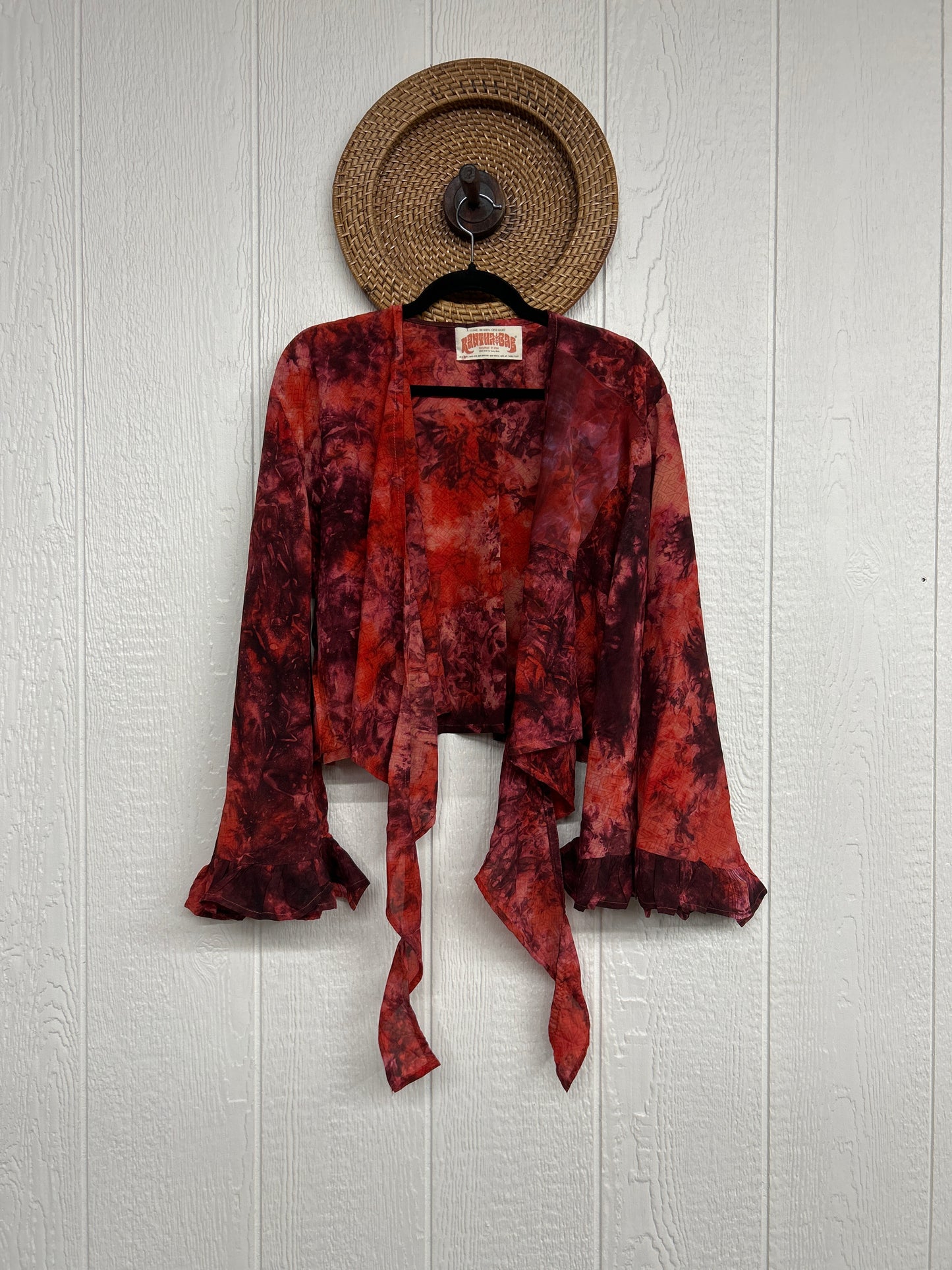 Crepe Sari Zeppelin Crop Shrug 0426 031