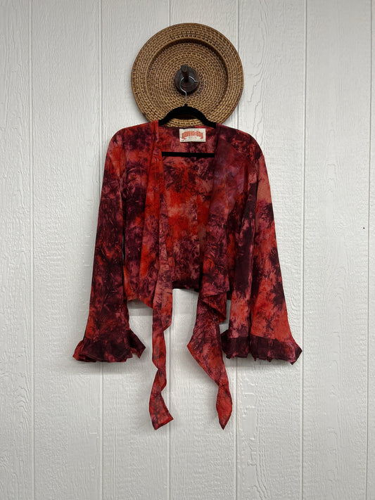 Crepe Sari Zeppelin Crop Shrug 0426 031