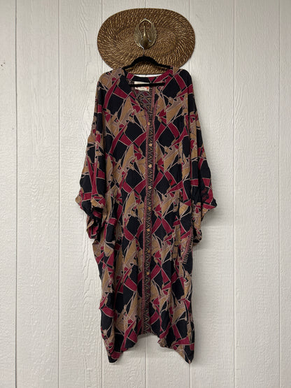 Crepe Sari Gaia Duster Dress 0826 253