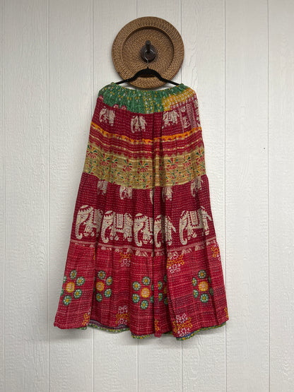 Pareo Kantha Lotus Maxi Skirt 0826 226