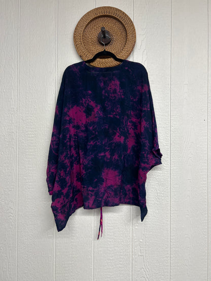 Crepe Sari Hi Lo Butterfly Top 0726 110