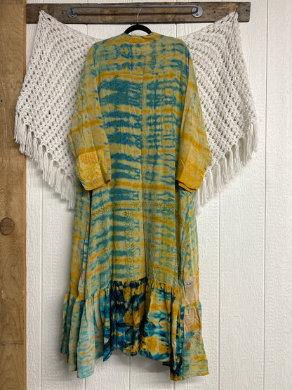 Crepe Sari Dahlia Duster Dress 0326 128