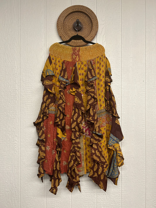 Pareo Kantha Willow Maxi Skirt 0826 231