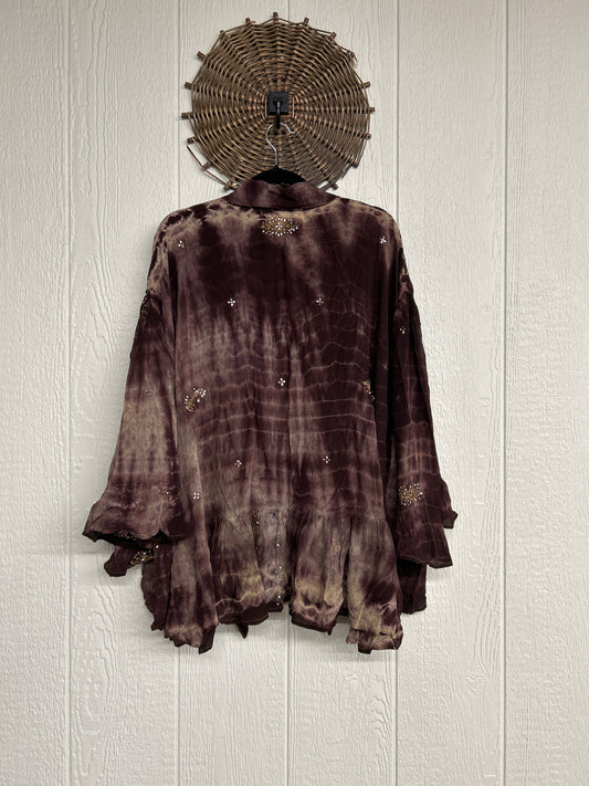 Crepe Sari Wild Rose Top 1026 109