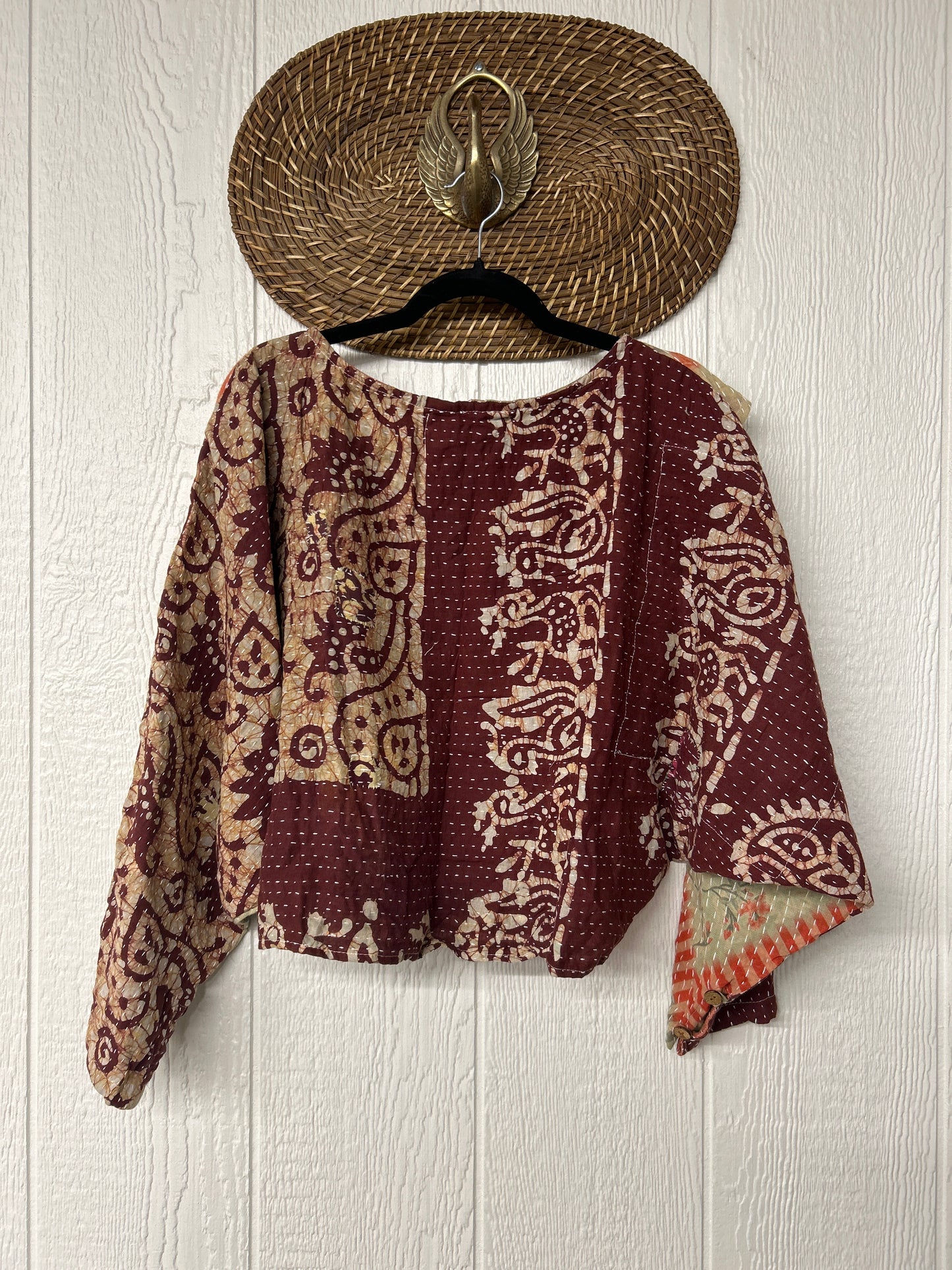 Pareo Kantha In Bloom Cropped Pullover 0326 150