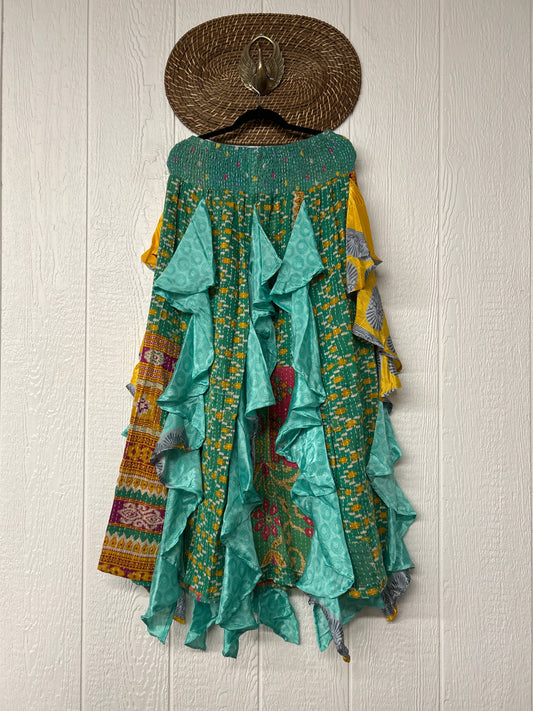 Pareo Kantha Willow Maxi Skirt 0826 138