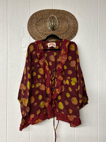 Crepe Sari Ruffle Daisy Blouse 0226 048