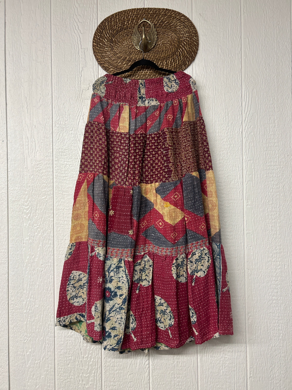 Pareo Kantha Lotus Maxi Skirt 0826 197