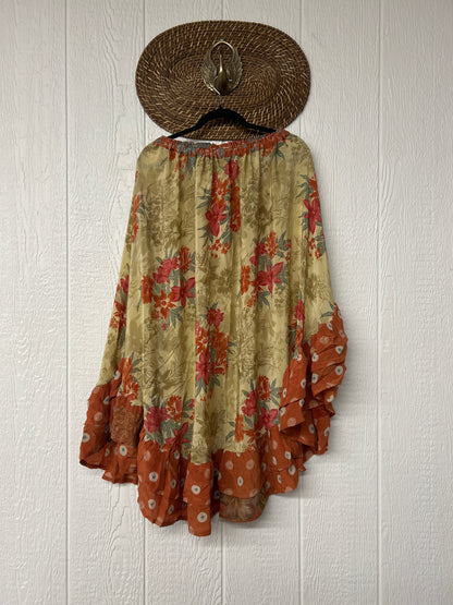 Crepe Wild Rose Skirt 1025 070