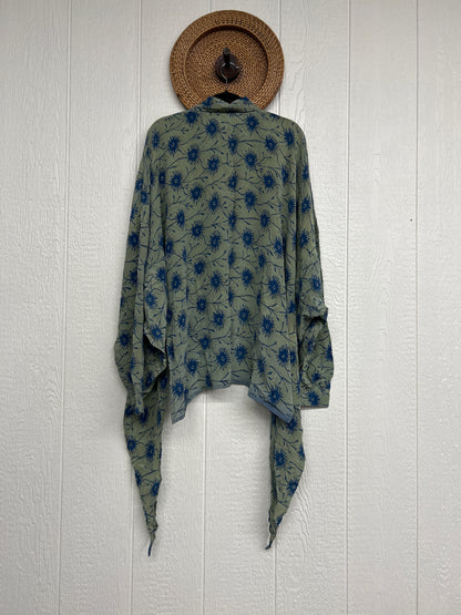 Crepe Sari Nirvana Button Down 1125 220