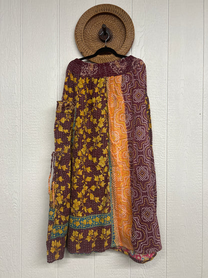 Pareo Kantha Butterfly Cargo Skirt 0426 183