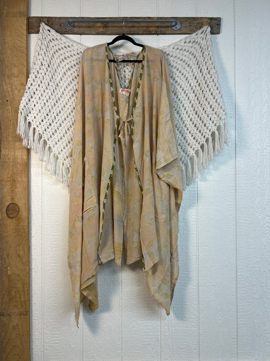 Crepe Sari Orchid Kimono 0626 278