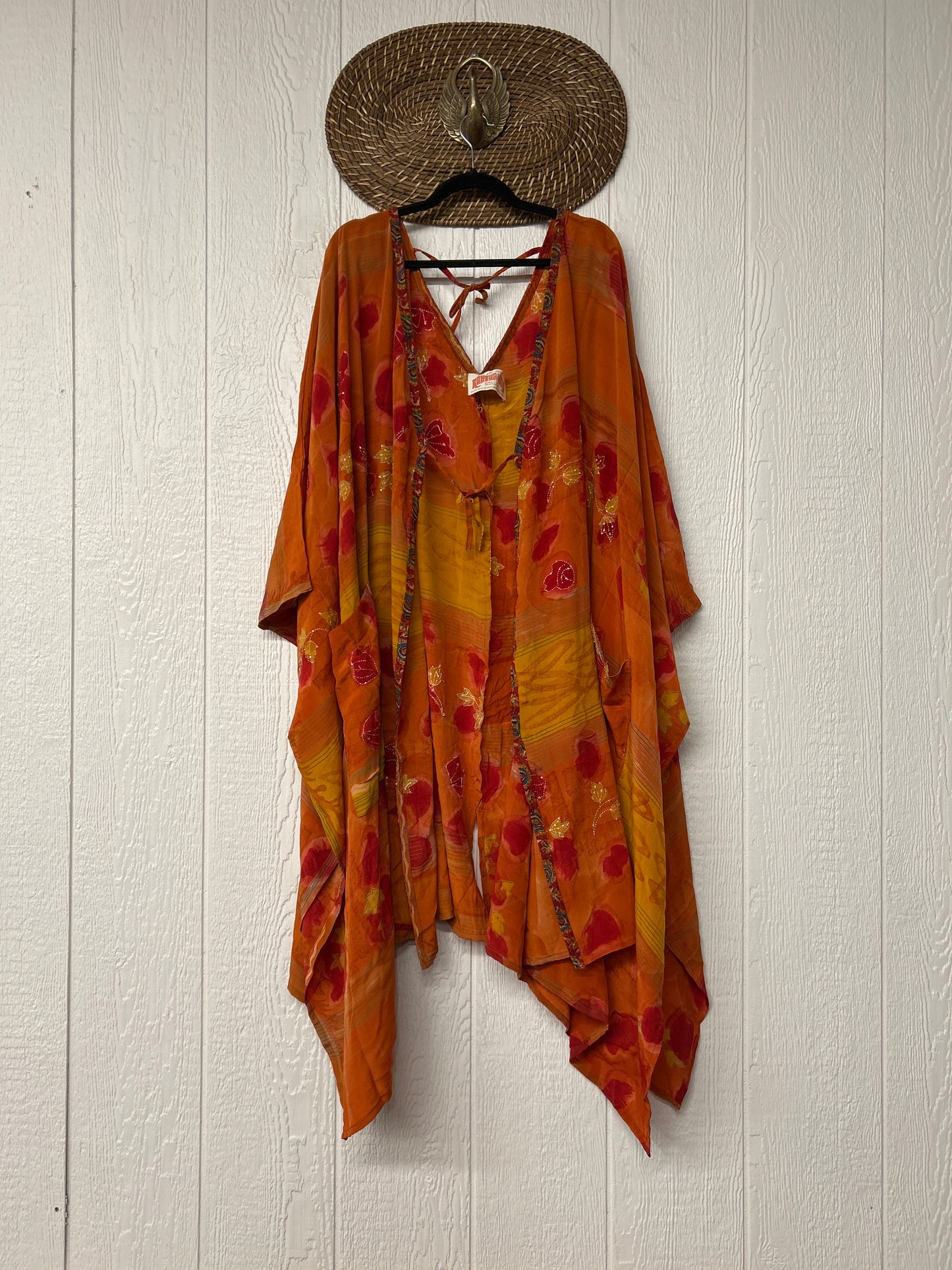 Crepe Sari Orchid Kimono 0626 146