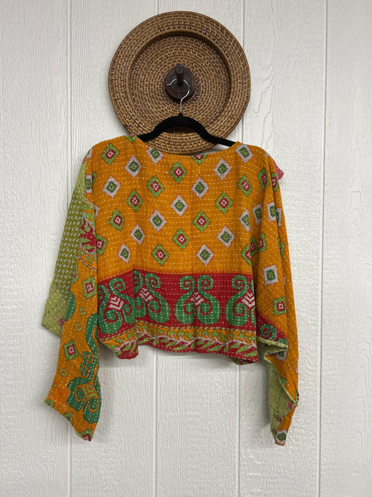 Pareo Kantha In Bloom Cropped Pullover 0326 042