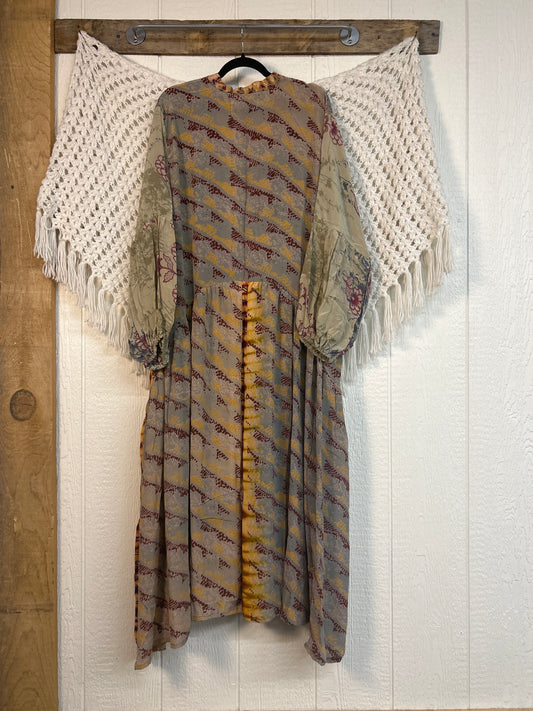 Crepe Sari Evermore Kimono 0326 186